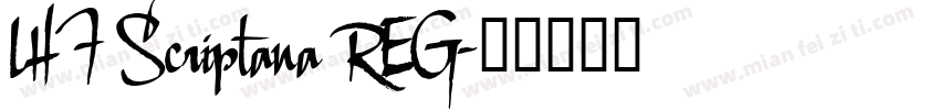 LHF Scriptana REG字体转换